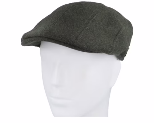 Wool Mix Loden Flat Cap