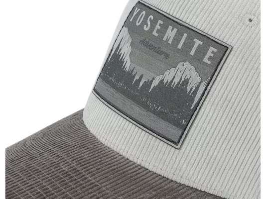 Yosemite Adventure Grey Patch Corduroy GreyGrey
