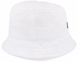 Cotton Twill White Bucket Hat