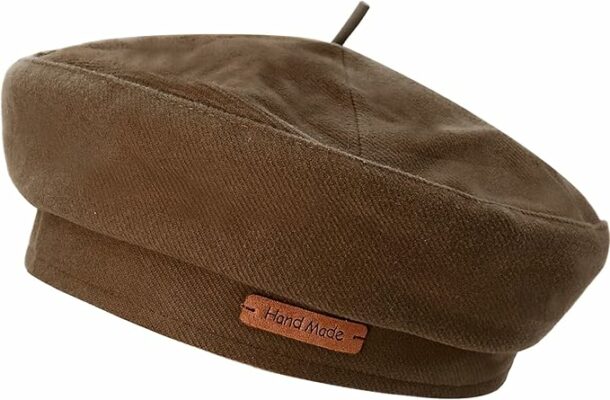 Artist Hat Solid Color French Beret for Men