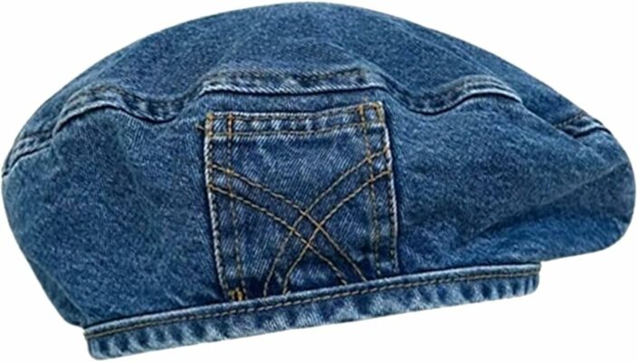 French Men Denim Beret