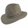 Rondavel Cotton Safari Fedora Hat - Olive