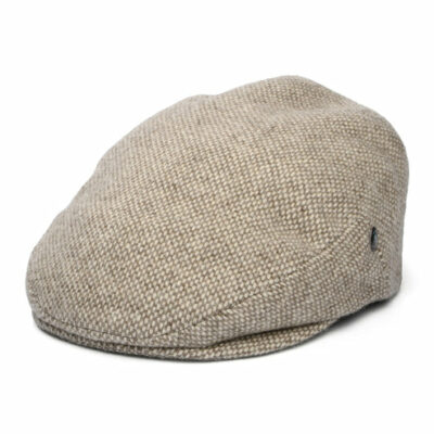 Merino Wool Flat Cap - Light Brown