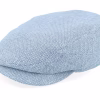 Driver Virgin WoolLinen Soft Blue Flat Cap