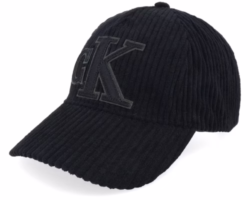 Felt Monogram Patch Cap Black Dad Cap