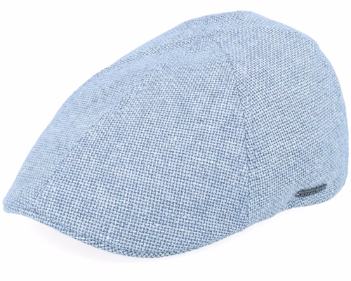 Texas Virgin Wool/Linen Soft Blue 5-Panel Flat Cap