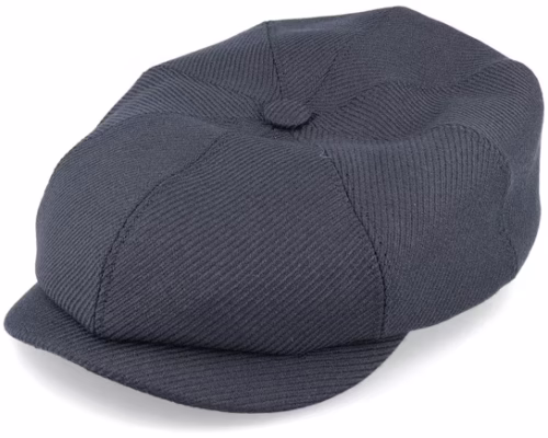 Hatteras Wool Twill Charcoal Newsboy Cap