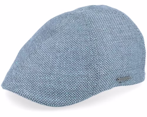 Texas Virgin WoolLinen Blue Flat Cap