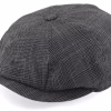 Conall Black Newsboy Cap