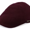 Texas WoolCashmere Burgundy Flat Cap