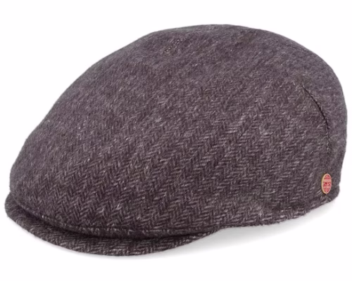 Sidney Plus Amaro Brown Flat Cap