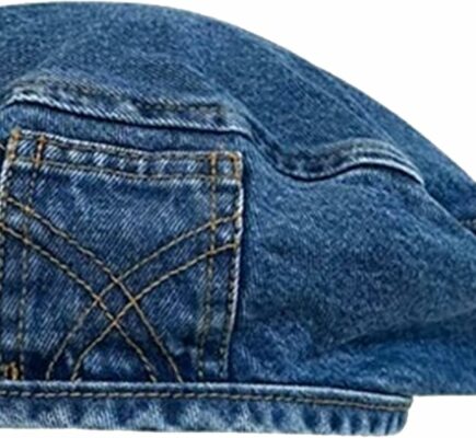 French Men Denim Beret