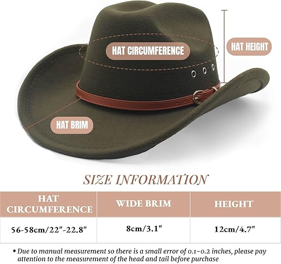 Wide Brim Classic Western Cowboy Hat