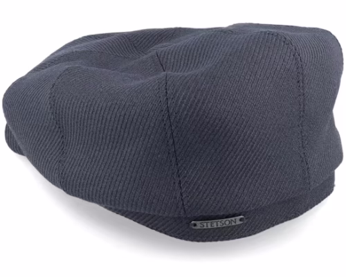 Hatteras Wool Twill Charcoal Newsboy Cap