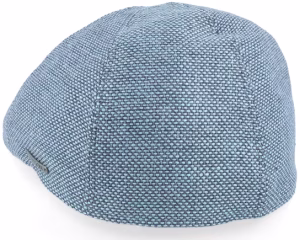 Texas Virgin WoolLinen Blue Flat Cap