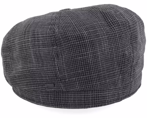 Conall Black Newsboy Cap