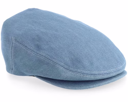 Hooligan DenimOff White Flat Cap