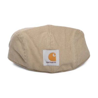 Webster Cotton Canvas Duckbill Flat Cap - Beige