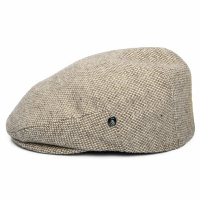 Merino Wool Flat Cap - Light Brown