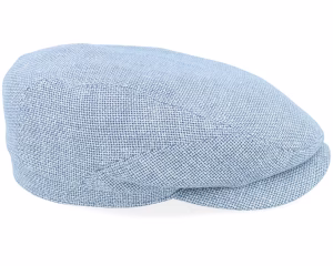 Driver Virgin WoolLinen Soft Blue Flat Cap