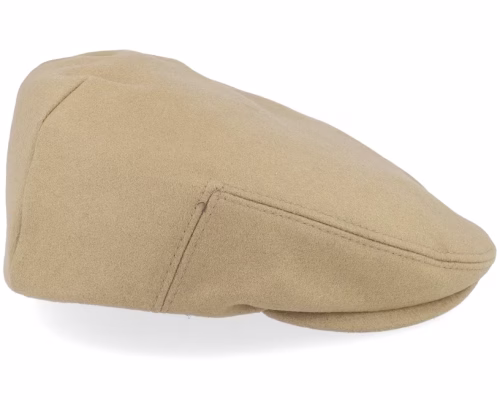 Edward Cashmere & Wool Camel Flat Cap