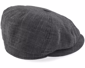 Conall Black Newsboy Cap