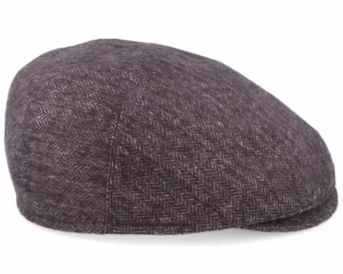Sidney Plus Amaro Brown Flat Cap