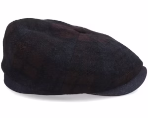 Hatteras CheckDenim Newsboy Cap