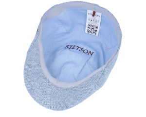 Texas Virgin Wool/Linen Soft Blue 5-Panel Flat Cap