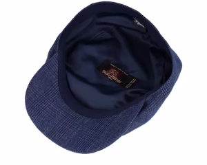 Slim Blue Newsboy Cap