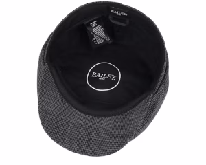 Conall Black Newsboy Cap