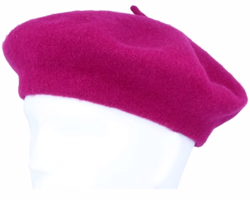 Wool Fashion Raspberry Beret