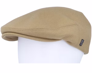 Edward Cashmere & Wool Camel Flat Cap