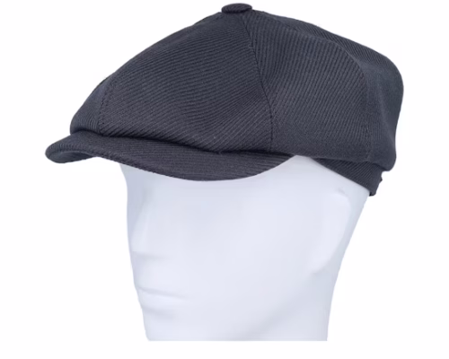 Hatteras Wool Twill Charcoal Newsboy Cap