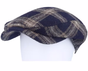 Ivy Contemporary Navy Flat Cap