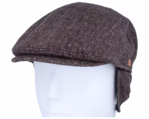Sidney Plus Amaro Brown Flat Cap