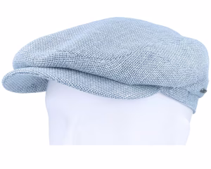 Driver Virgin WoolLinen Soft Blue Flat Cap