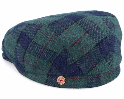 Frankie Soft Casual GreenBlue Flat Cap