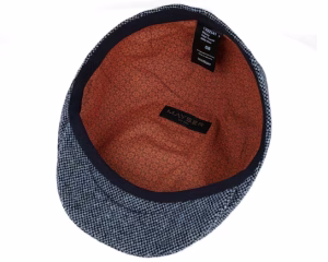 Sidney Tweed Blue Flat Cap