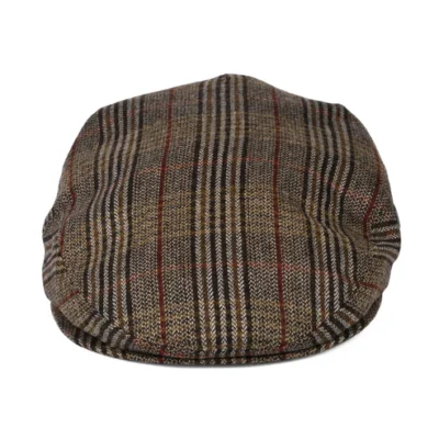 Wool-Cashmere Hampstead Flat Cap - Brown-Tan