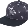 Monogram Black Baseball Cap