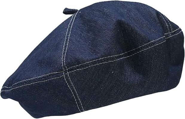French Fashionable Denim Beret