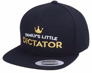 Kids Familys Little Dictator Black Baseball Cap