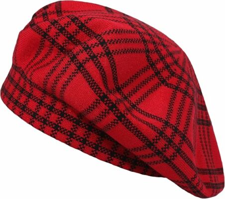 Reversible Knitted Warm Beret Hat