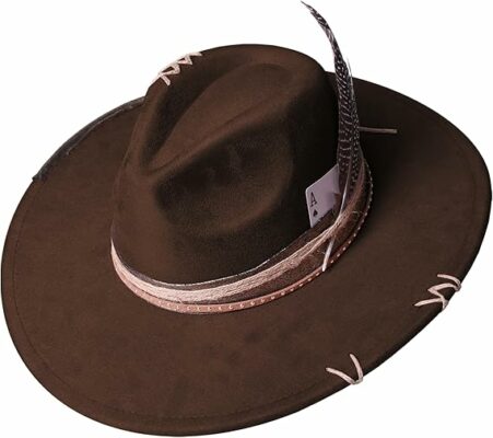 Wide Brim Fedora Hats for Women