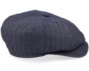 Retro Cap Indigo Newsboy Cap