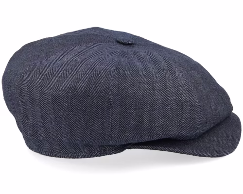 Retro Cap Indigo Newsboy Cap