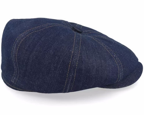 Hatteras Denim Sustainable Dark Denim Newsboy Cap