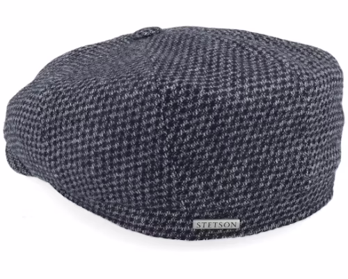 Hatteras Wool BlackCharcoal Newsboy Cap