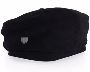 Brood Baggy Black Corduroy Newsboy Cap